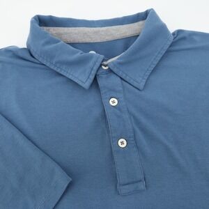 Free Fly Performance Bamboo Apparel‎ Men's Blue Polo Shirt Size L